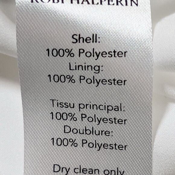 KOBI HALPERIN Claudette Tiered Maxi Dress Women Sz M White Hmmered Sleeveless - Picture 9 of 15